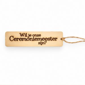 Cadeaulabel ceremoniemeester
