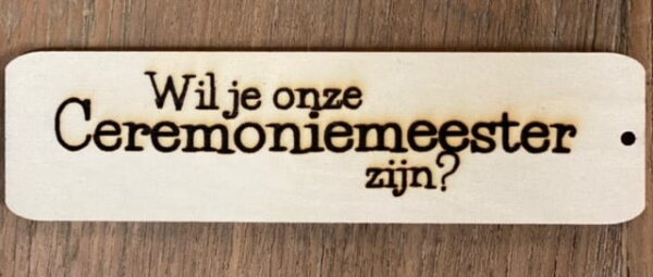 Cadeaulabel ceremoniemeester - Afbeelding 3