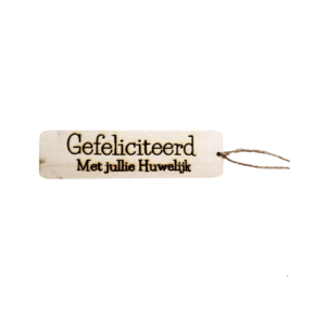 Label langwerpig Gefeliciteerd met jullie huwelijk