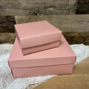 Geschenkdoos mat roze maat S