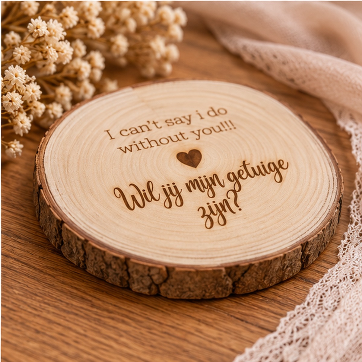 boomschijf groot I can’t say i do without you - Afbeelding 4