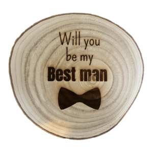 Boomschijf groot Will you be my best man?