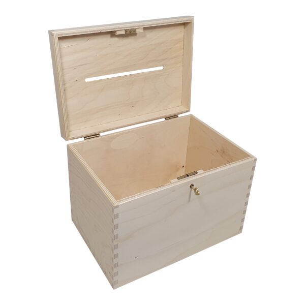 Houten envelopkist met slotje - Afbeelding 2