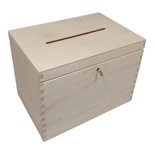 Houten envelopkist met slotje