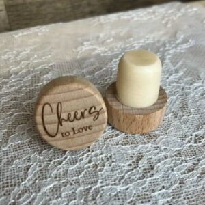 Flessenstopper hout Cheers 10 stuks