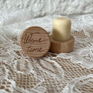 Flessenstopper hout wine time per 10 stuks