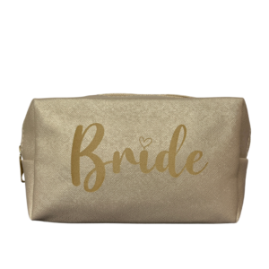 Bride toilettasje PU leer champagne