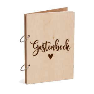 Gastenboek standaard met hartje